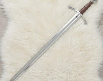 Handmade Knights Templar Sword Replica: High-Carbon Steel Crusader Blade