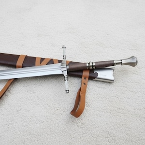 Handmade Witcher Sword – Geralt of Rivia Replica, 5160 Steel, Cosplay & Display Collectible