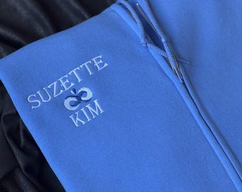 Maglione girocollo con logo ricamato personalizzato: felpa con cappuccio con ricamo personalizzato, abbigliamento con marchio aziendale, per squadre o aziende