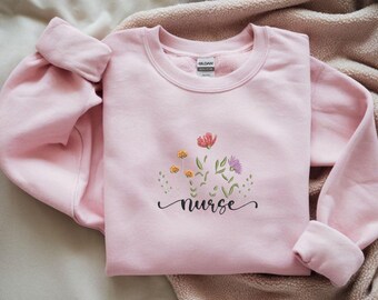 Felpa per infermiere - Felpa con ricamo personalizzata - Felpa per infermieri - Regalo per studenti infermieri - Felpa per infermieri - Regalo di laurea per infermieri - Infermiere di terapia intensiva neonatale