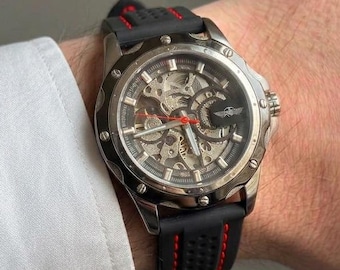 Men's Luxury Skeleton Watch – Automatic Movement & Premium Design
