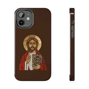 Christ Pantocrator iPhone Case | Orthodox Jesus Icon Cover, Glossy Shell