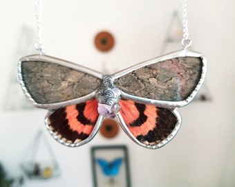 Underwing Moth / Moth Jewelry / Butterfly Necklace / Real Moth Necklace