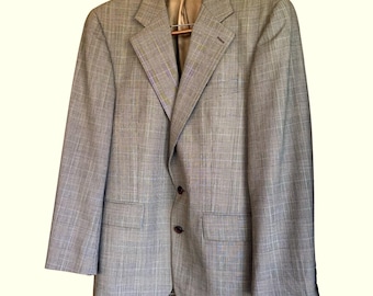 Polo Ralph Lauren Mens Glen Plaid Blazer Grey Blue 2 Button Sport Coat Canada