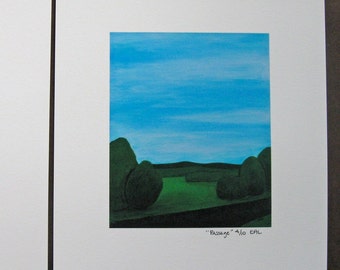 small art print : Passage - limited edition fine art landscape print, Wisconsin landscape, midwest landscape, big sky, field, farm landscape