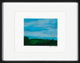 framed art print : Cluster - framed limited edition print, american landscape, ohio landscape, field, midwest landscape, farm landscape