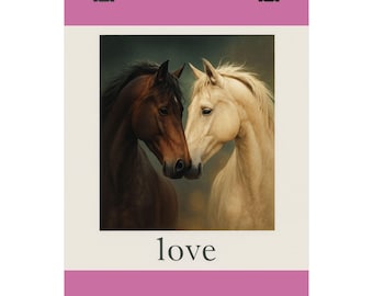 Horse Love Poster | Matte Vertical Poster