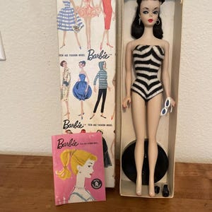 Cola de caballo de Barbie vintage, Barbie original n.° 1 de 1959.