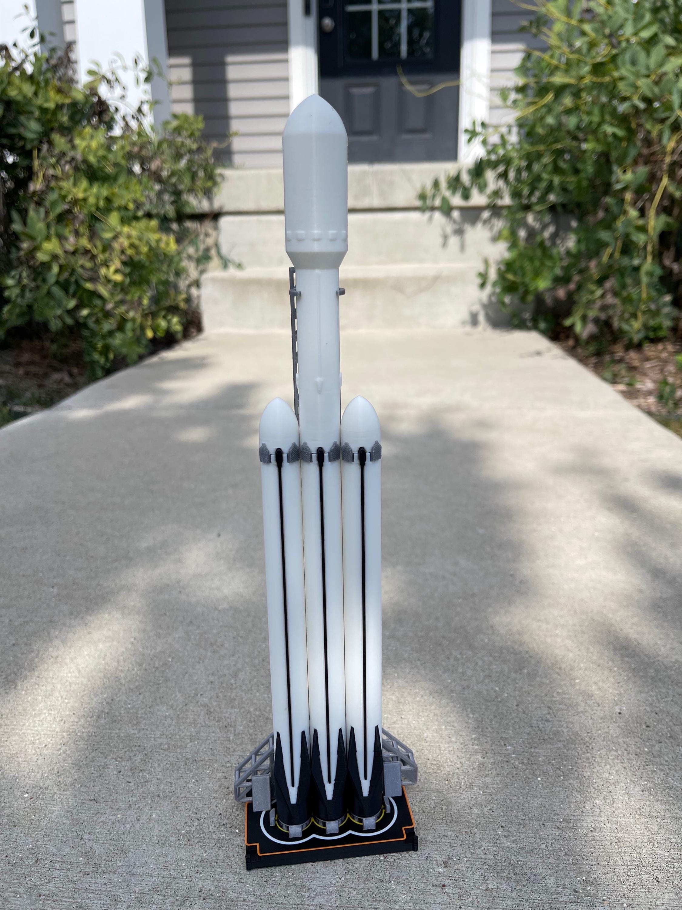 Detachable Toe Rockets Falcon Heavy Rocket Model With Magnetic Detachable Boosters - Etsy UK