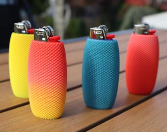 Textured BIC Lighter Cover - Bright & Handy