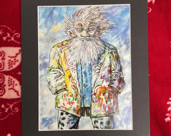 Beautiful retro Mounted Art Print by Clive barker , iconic horror dreamscape