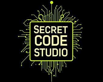 SecretCodeStudio Logo: Modern Tech Design (Digital Download)