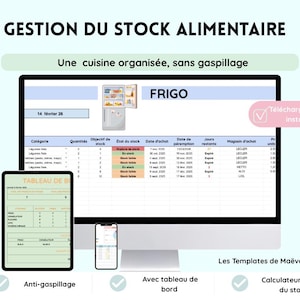 Food Stock Management with Google Sheets | Fridge, Freezer, and Cupboard Tracking | Automatic Shopping List, Anti-Waste, Home Organization