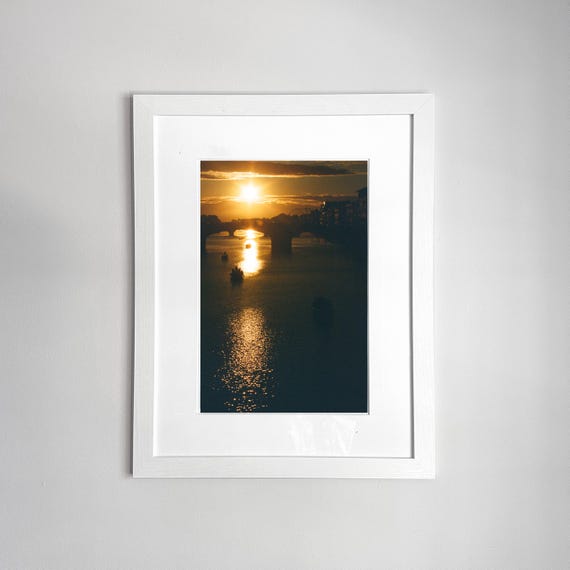 Sunset Over the Arno