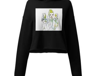 Bluza z kapturem K-Pop Demon Hunters Crop | Koreańska odzież uliczna