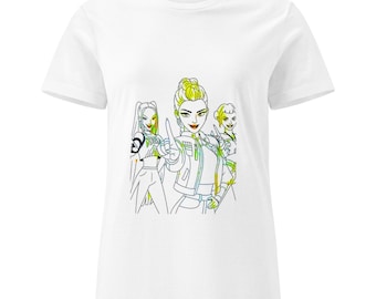 Koszulka z grafiką K-Pop Demon Hunters, modna koszulka w miękkim stylu