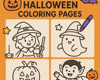 Kolorowanki dla dzieci na Halloween: Straszna i zabawna książeczka z zadaniami (do pobrania w formacie PDF)