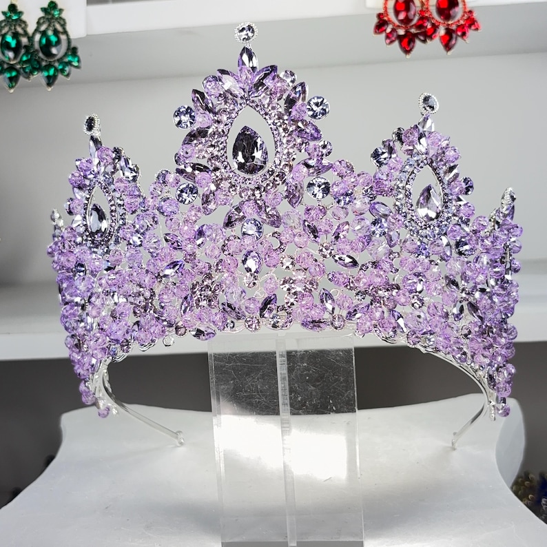 Purple special occasion fashion accessories - lilac tiara
