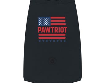 PAWTRIOT American Flag Dog Tank Top | Patriotic Pet Shirt