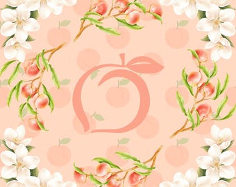 Georgia Peach Mahjong Mat: Neoprene Mahj Game Tabletop