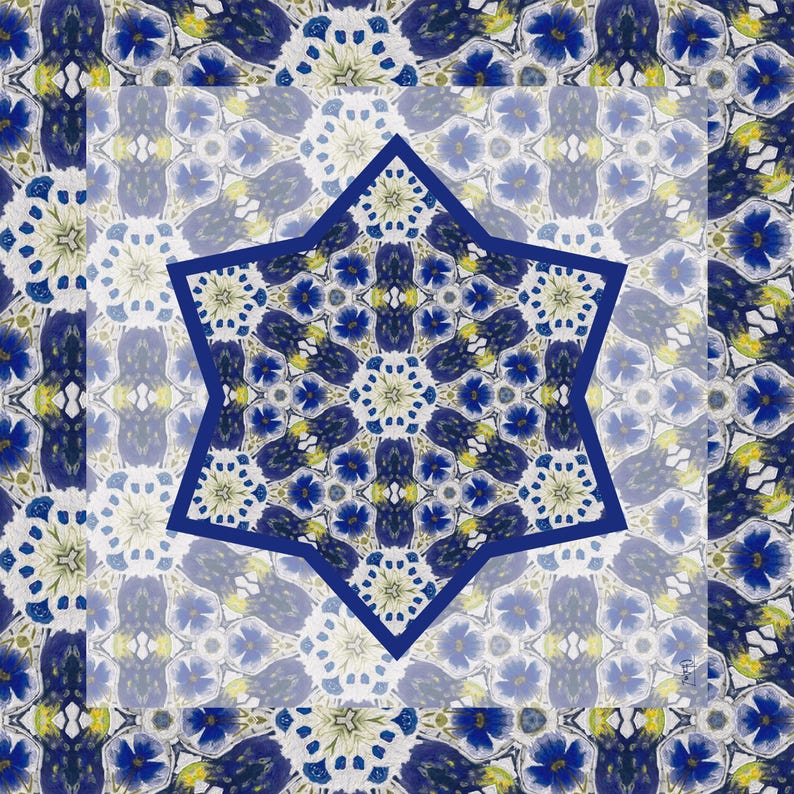 Festival of Lights Hanukkah Artist Mahjong Mat