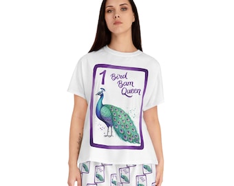 Bird Bam Queen Mahj Pajama Set: Women's Mahjong Loungewear