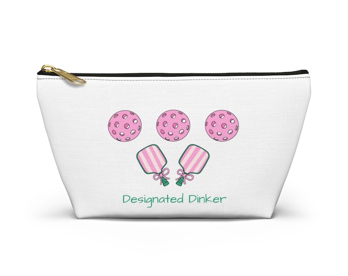 Designated Drinker Accessory Pouch: Fun Pickleball Makeup Bag