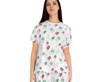 Mahjong Tiles Pajama Set: Women's Mahj Loungewear
