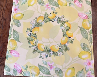 Lemons in the Sunshine Mahjong Mat: neoprene Mahj Game Tabletop