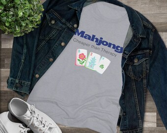 Mahjong Cheaper Than Therapy Tee | Mahjong Tiles Graphic Shirt