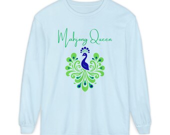 Mahjong Queen Long-Sleeve, Gift for Mahjong Lovers