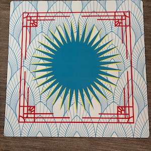 Lucky Sun Mahjong Mat: Neoprene Mahj Game Tabletop