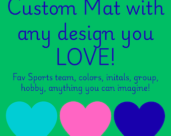 Custom Mat Personalized: Neoprene Mahj Mat 33 in