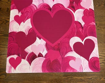 Multi Hearts Mahjong Mat, Neoprene