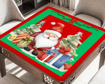 Santa Neoprene Mahjong Mat