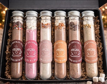Signature Cocoa Shot Collection – Gourmet Hot Chocolate Gift Set | Cocoa Sampler | Cozy Drink Gift | Cocoa Shot Collection