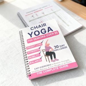 Yoga sulla sedia per anziani over 60 – Libro sulla sfida di 30 giorni