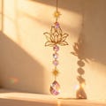 Crystal Suncatcher – Hanging Rainbow Maker | Colorful Glass Garden Decor, Chakra Prism Ornament product logo