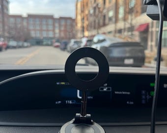 Magnetic Car Phone Holder Mount Dashboard 360 Adjustable MagSafe Compatible iPhone Android Hands Free Cell Phone Stand