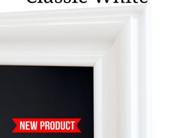 Samsung TV Frame Bezel, Classic White TV Frame for Samsung The Frame & The Frame Pro 2021-2026, Sizes 32 to 85 inches, Modern White TV Frame