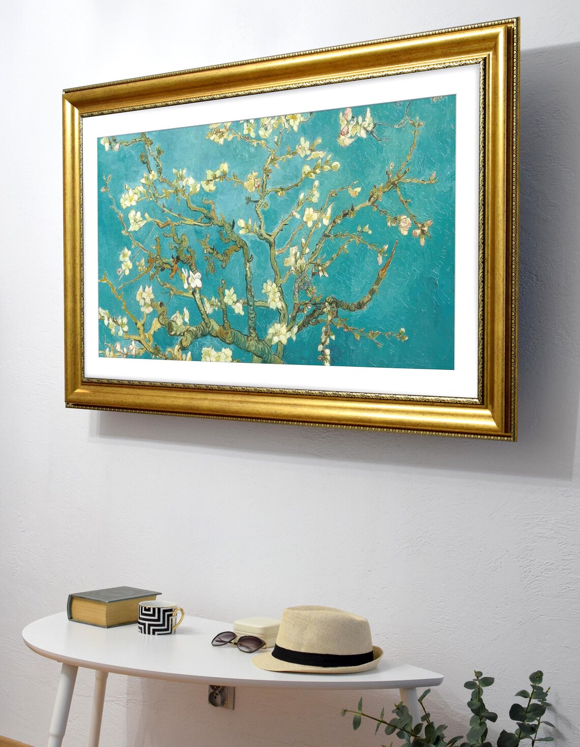 Samsung TV Frame Bezel, Antique Gold TV Frame, Custom TV Frames for ...
