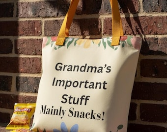 Grandma Tote Bag | Durable Polyester Carryall Gift