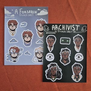 TMA Character A5 Sticker Sheets