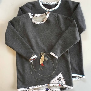 H & G Curved Raglan Sweatshirt -sizes 2-10yrs- PDF sewing pattern