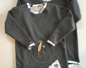 H & G Curved Raglan Sweatshirt -sizes 2-10yrs- PDF sewing pattern