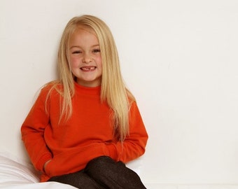 Childrens Sweatshirt, Set-in Sleeves- sizes 2-10yrs - PDF Sewing Pattern