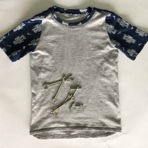 H & G Curved Raglan T-Shirt for 2 - 10 years PDF Pattern