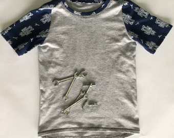 H & G Curved Raglan T-Shirt for 2 - 10 years PDF Pattern