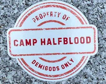 Percy Jackson Camp Halfblood Sticker