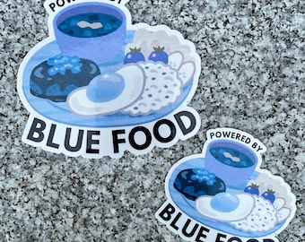 Percy Jackson Blue Food Sticker